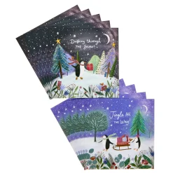 16 Charity Christmas Cards - Penguins (2 Designs)