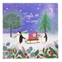 16 Charity Christmas Cards - Penguins (2 Designs)