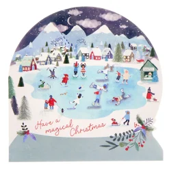 16 Charity Christmas Cards - Cutout Snowglobes (2 Designs)