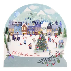 16 Charity Christmas Cards - Cutout Snowglobes (2 Designs)