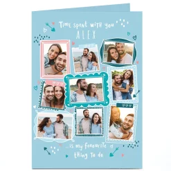 A4 Photo Valentine's Day Card - Time Spent with You