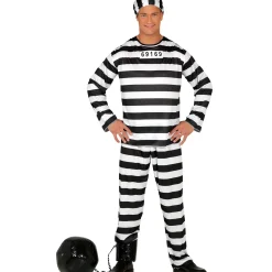 Adult Convict Fancy Dress Costume