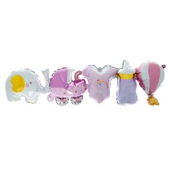 Air-Fill Foil Balloon Baby Banner - Girl