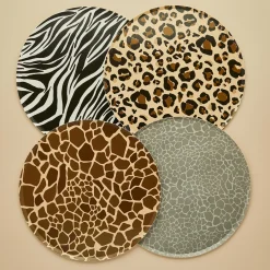 Animal Print Paper Plates - Pack of 8