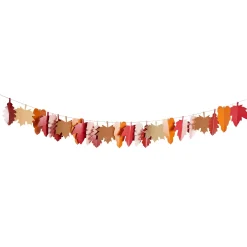 Autumnal Leaf Card Garland 2m