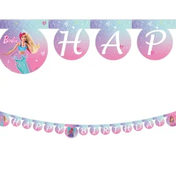 Barbie Birthday Party Tableware & Decorations Bundle - 16 Guests