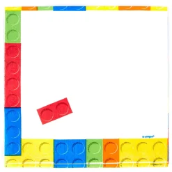 Birthday Building Blocks Party Tableware & Decoration Bundle - 16 Guests