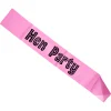 Black & Pink Hen Party Sash