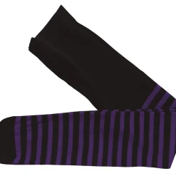 Black & Purple Striped Children's Tights
