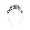 Black Happy Halloween Metal Headband