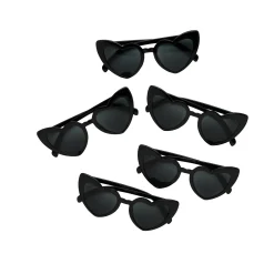 Black Heart Sunglasses - Pack of 5