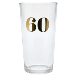 Blue & Gold 60th Birthday Pint Glass