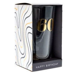 Blue & Gold 60th Birthday Pint Glass