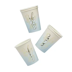 Blue Baby Boy Paper Cups - Pack of 8