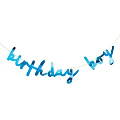 Blue Birthday Boy Card Banner