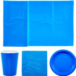 Blue Party Tableware Bundle - 8 Guests