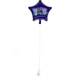 Blue Star Happy Birthday Balloon & Lindt Chocolates