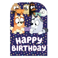 Bluey & Friends Happy Birthday Medium Backdrop Cardboard Cutout