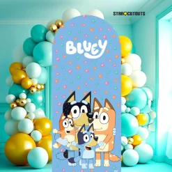 Bluey Family Large Backdrop Cardboard Cutout