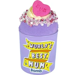 Bomb Cosmetics World's Best Mum Glow Up Bath Bomb & Candle Duo