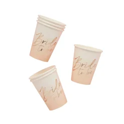 Bride To Be Paper Cups - Pack of 8