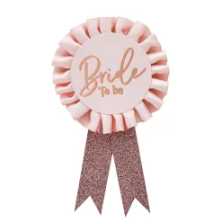 Bride To Be Rosette Badge