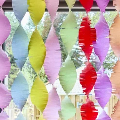 Bright Banquet Crepe Streamers - Pack of 8