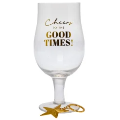 Cheers To The Good Times Pint Glass & Keyring