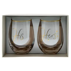 Cheers To Us His & Hers Glasses