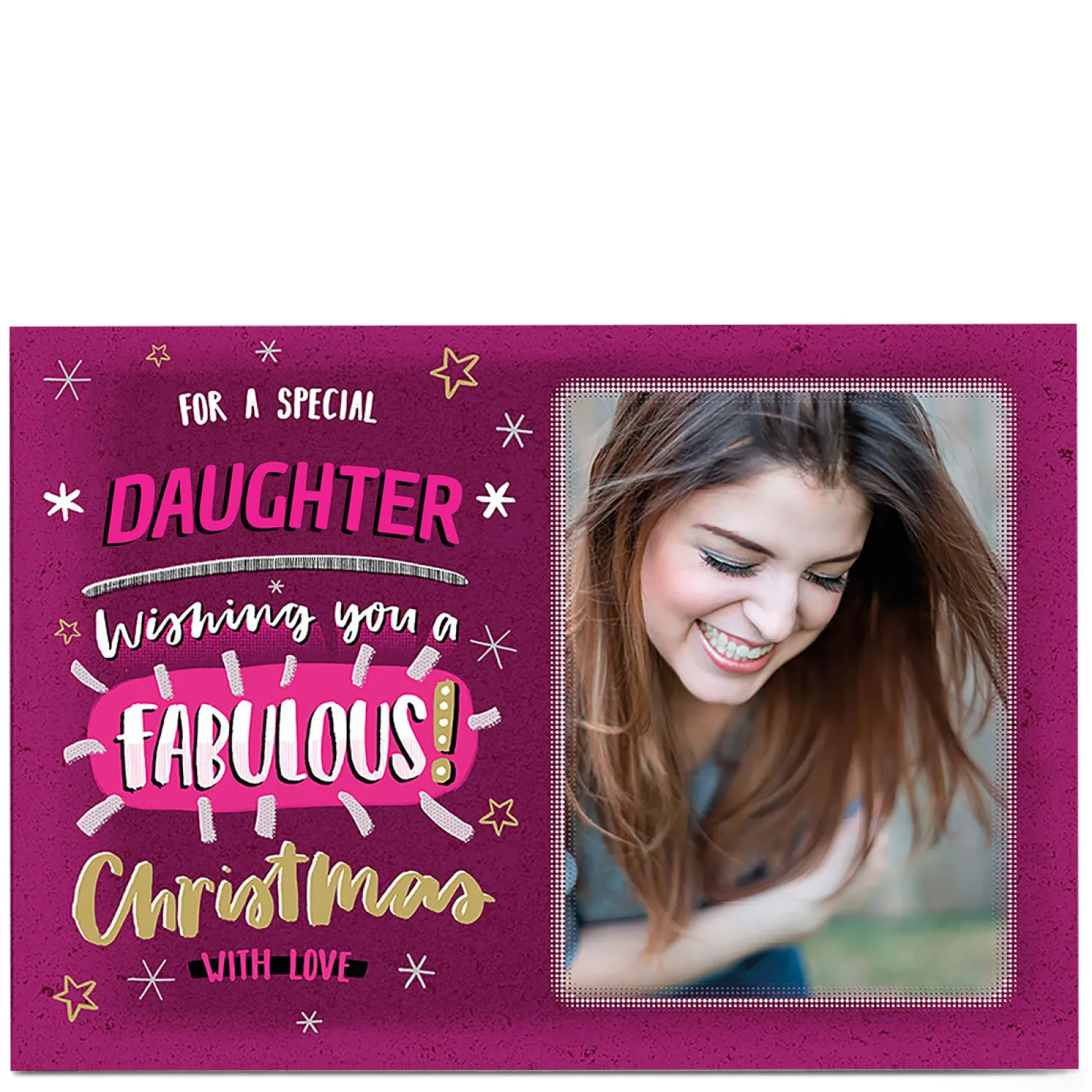 Christmas Photo Card - Fabulous Christmas Daughter