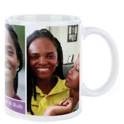 Christmas Photo Mug - 3 Photos & Any Message