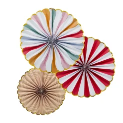 Circus Fan Decorations - Pack of 3