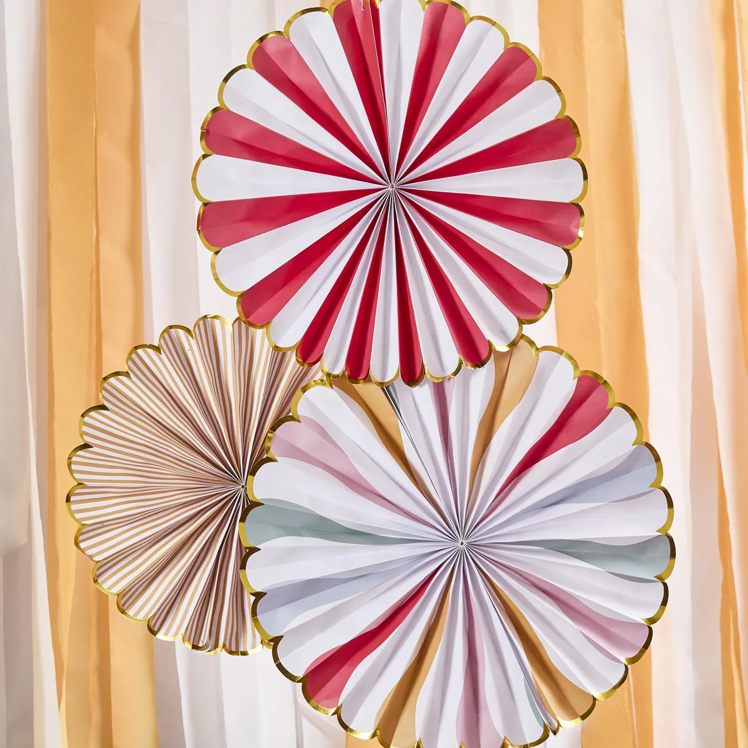 Circus Fan Decorations - Pack of 3