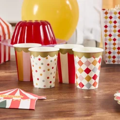 Circus Paper Cups - Pack of 8