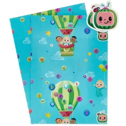 CoComelon Gift Wrap - 2 Sheets & 2 Tags