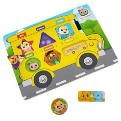 CoComelon Wooden Bus Peg Board