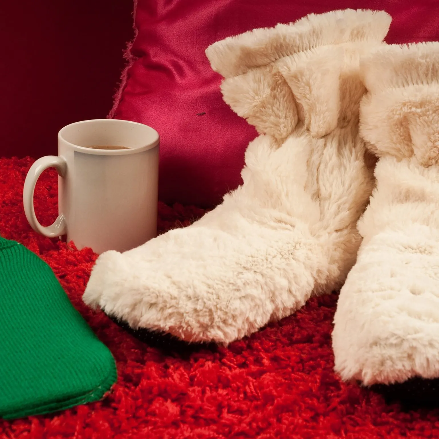 Cozy Boots Microwavable Slippers Fits Size 3-7