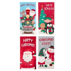 Cute Christmas Money Wallets - Pack of 4