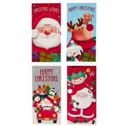 Cute Christmas Money Wallets - Pack of 4