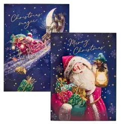 Deluxe Santa Charity Christmas Cards - Pack of 10 (2 Designs)