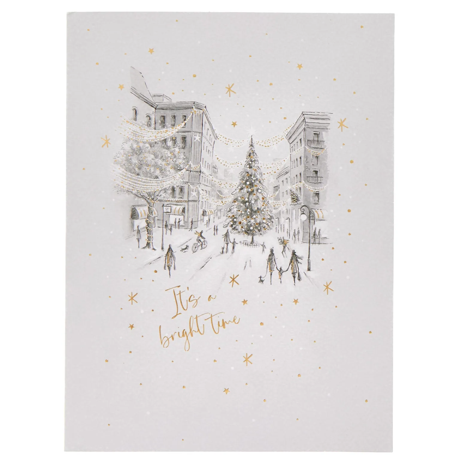 Deluxe Skating Scene Charity Christmas Cards - Pack of 10 (2 Designs)