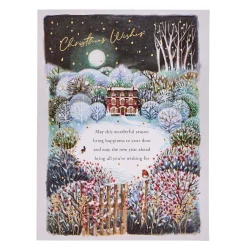 Deluxe Snowy Scene Charity Christmas Cards - Pack of 10 (2 Designs)