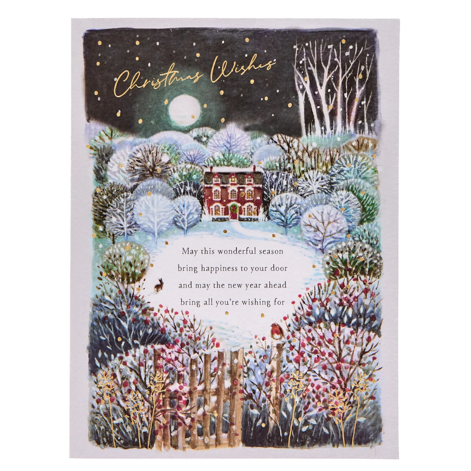 Deluxe Snowy Scene Charity Christmas Cards - Pack of 10 (2 Designs)