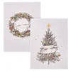 Deluxe Tree & Wreath Charity Christmas Cards - Pack of 10 (2 Designs)