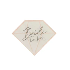 Diamond Bride To Be Paper Napkins - Pack of 16