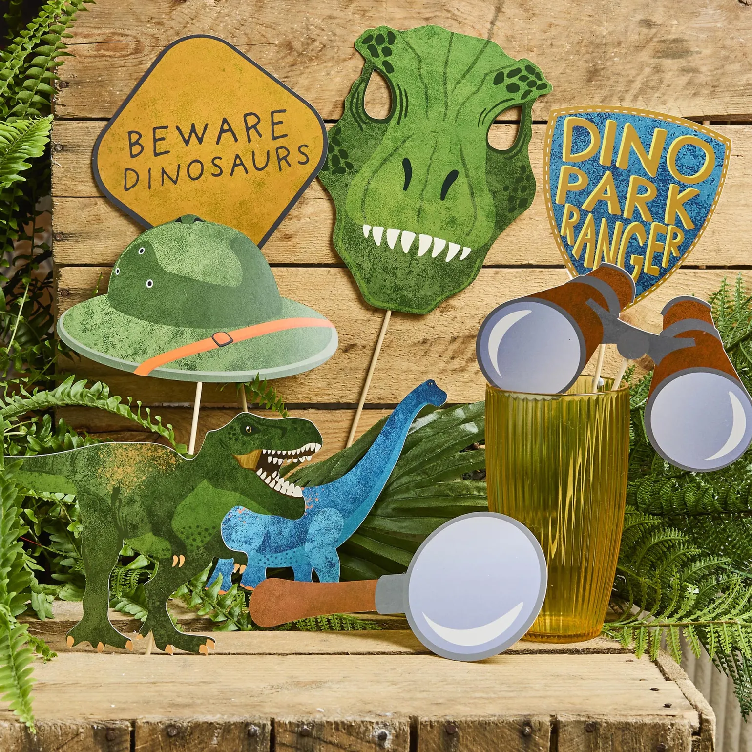 Dinosaur Party Props - Pack of 10