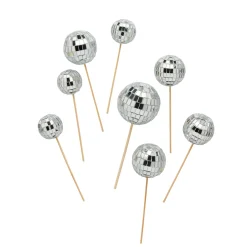 Disco Ball Food Decorations - Pack of 8