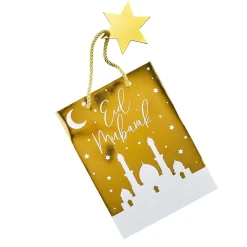 Eid Mubarak Gold Gift Bags - Pack of 5