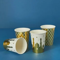 Eid Mubarak Paper Cups - Pack of 8