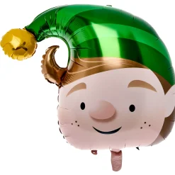 Elf & Candy Cane Balloon Bouquet - DELIVERED INFLATED!